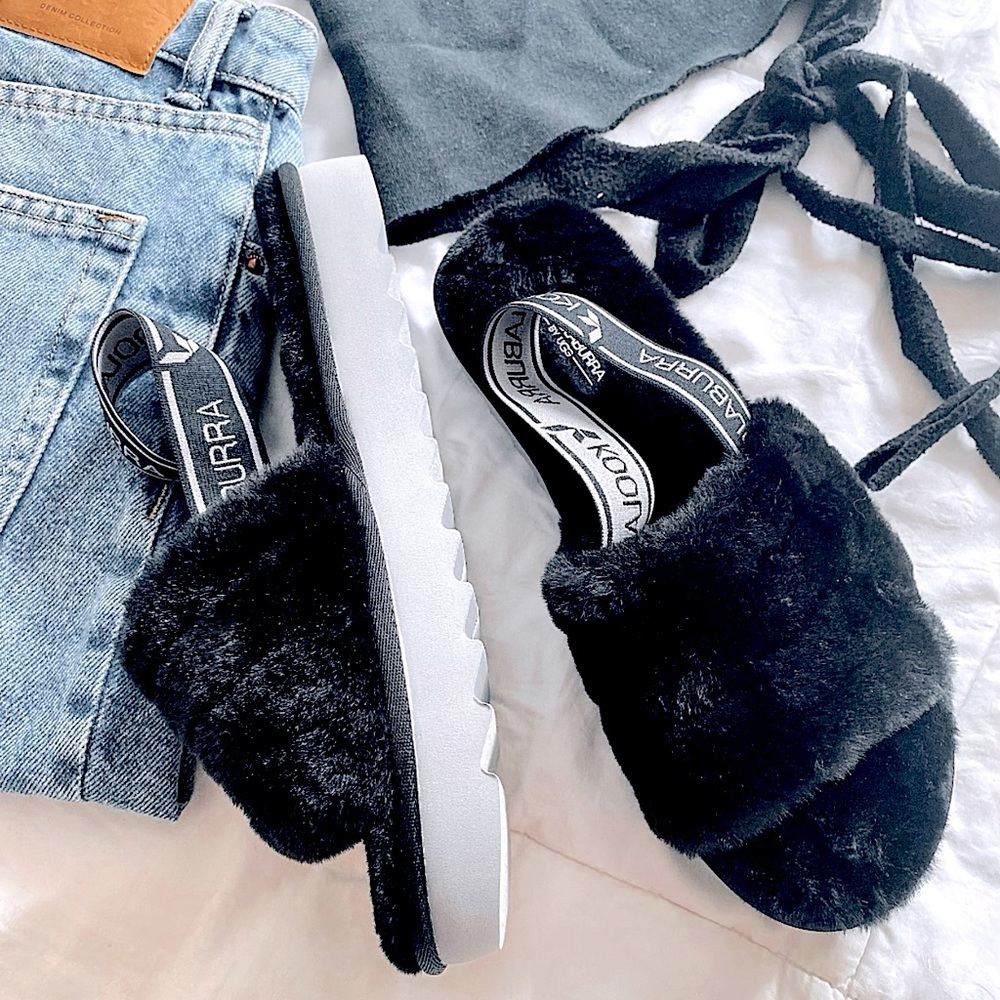 Koolaburra by UGG faux fur slides